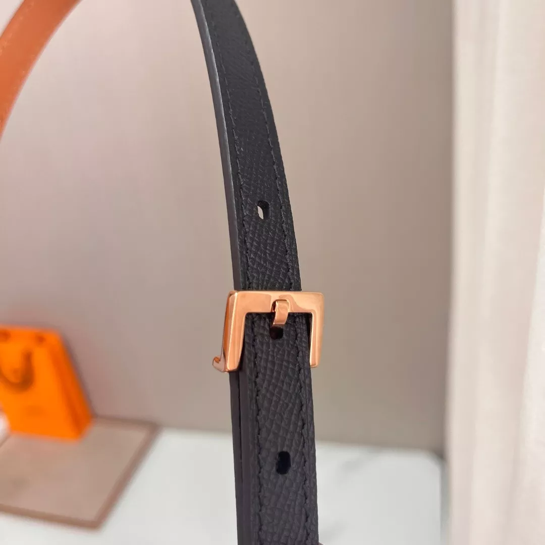 에르메스 여성용 1.5cm 슬림 가죽 벨트 상세 이미지 3