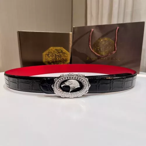 스테파노리치 이글 헤드 큐빅 버클 양면 벨트