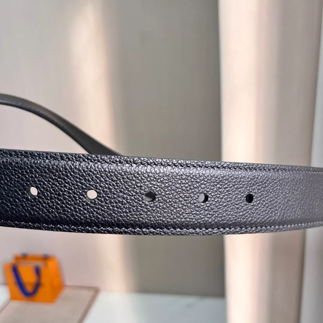 루이비통 LV 회전 로고 사각 핀버클 양면 벨트 상세 이미지 7