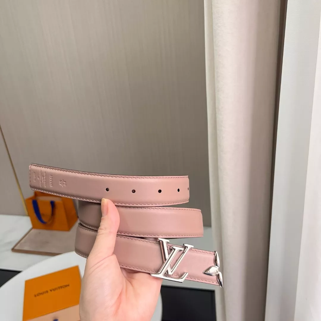 루이비통 모노그램 캔버스 레더 트림 LV 버클 벨트 상세 이미지 8