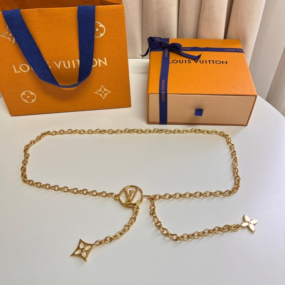 루이비통 LV 로고 체인 장식 벨트