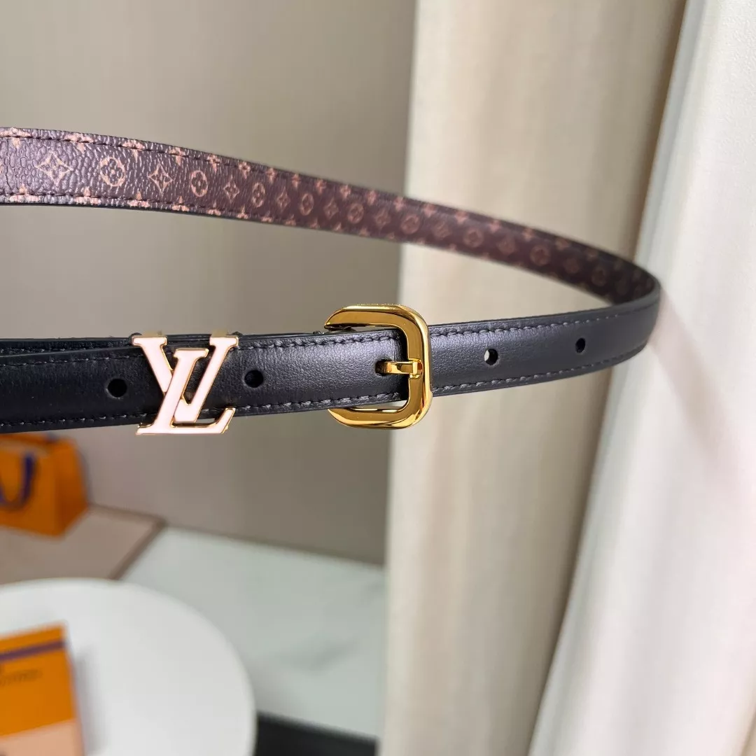 루이비통 LV 로고 포인트 슬림 벨트 상세 이미지 2