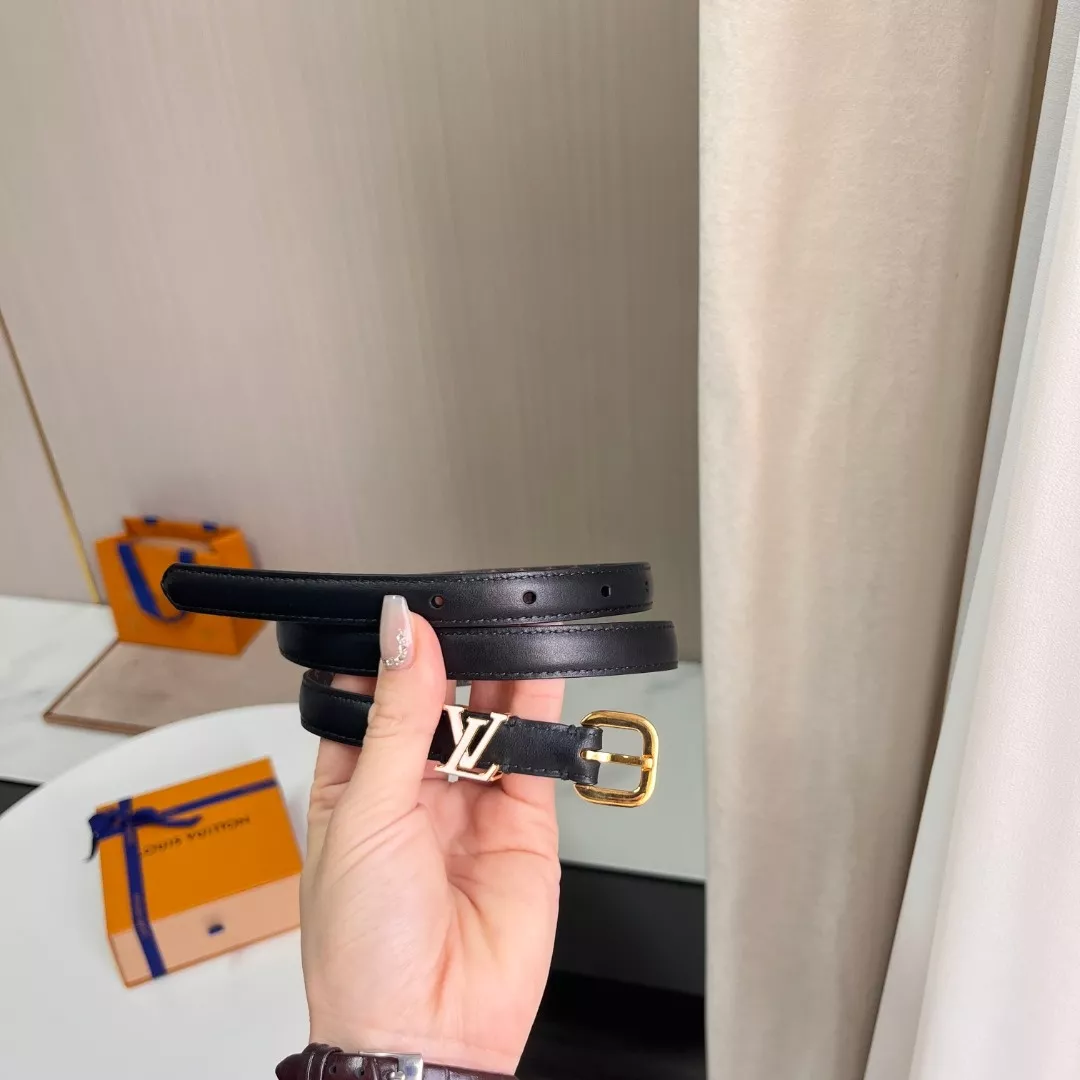 루이비통 LV 로고 포인트 슬림 벨트 상세 이미지 7