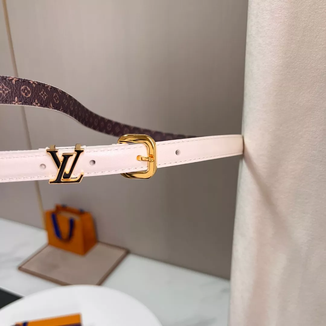 루이비통 LV 로고 포인트 슬림 핀버클 벨트 상세 이미지 2
