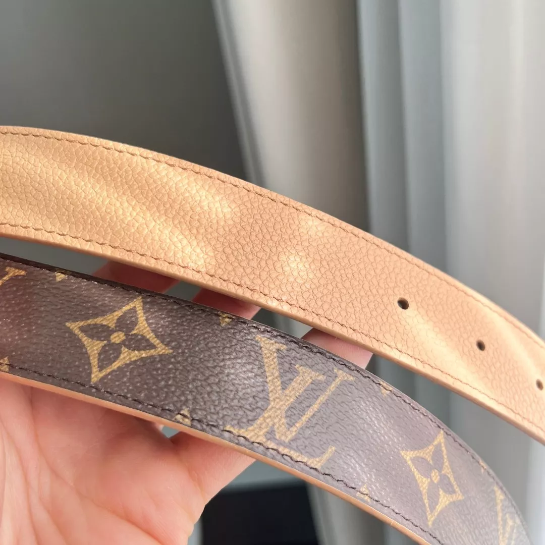 루이비통 모노그램 캔버스 리버서블 LV 버클 벨트 3cm 상세 이미지 6