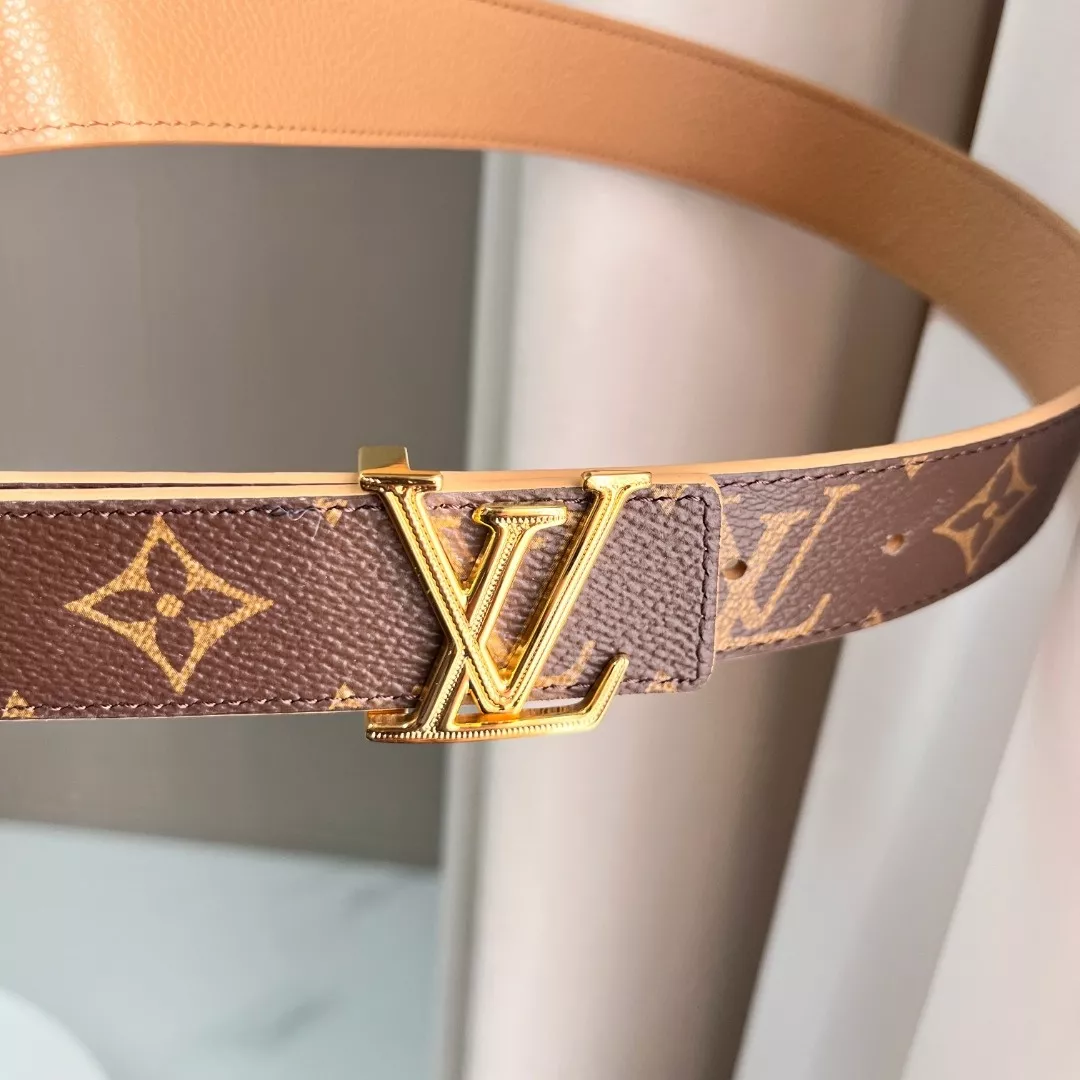 루이비통 모노그램 캔버스 리버서블 LV 버클 벨트 3cm 상세 이미지 2