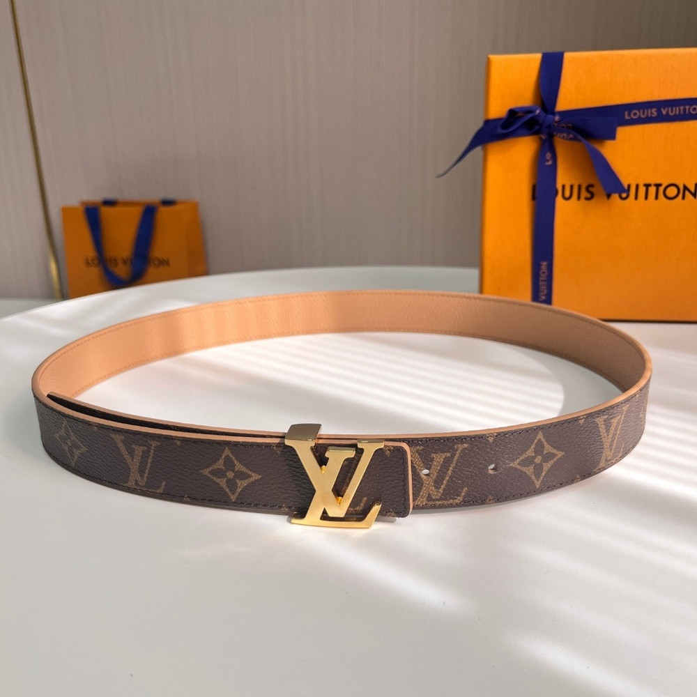 루이비통 LV 모노그램 캔버스 양면 벨트 3cm