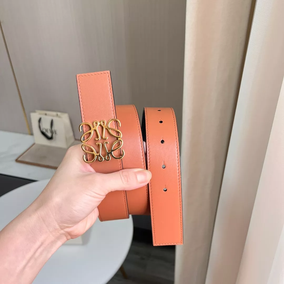 로에베 아나그램 버클 양면 레더 벨트 상세 이미지 6