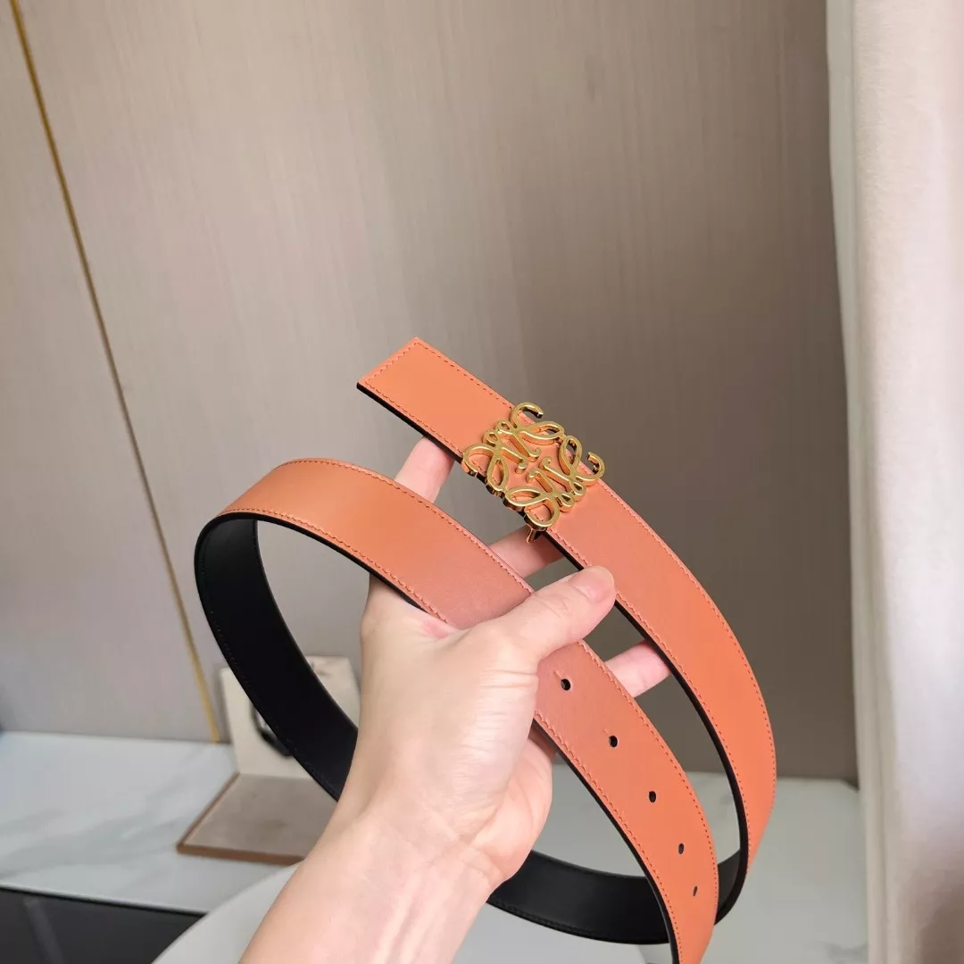 로에베 아나그램 버클 양면 레더 벨트 상세 이미지 4