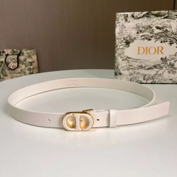 디올 CD 버클 양면 레더 벨트