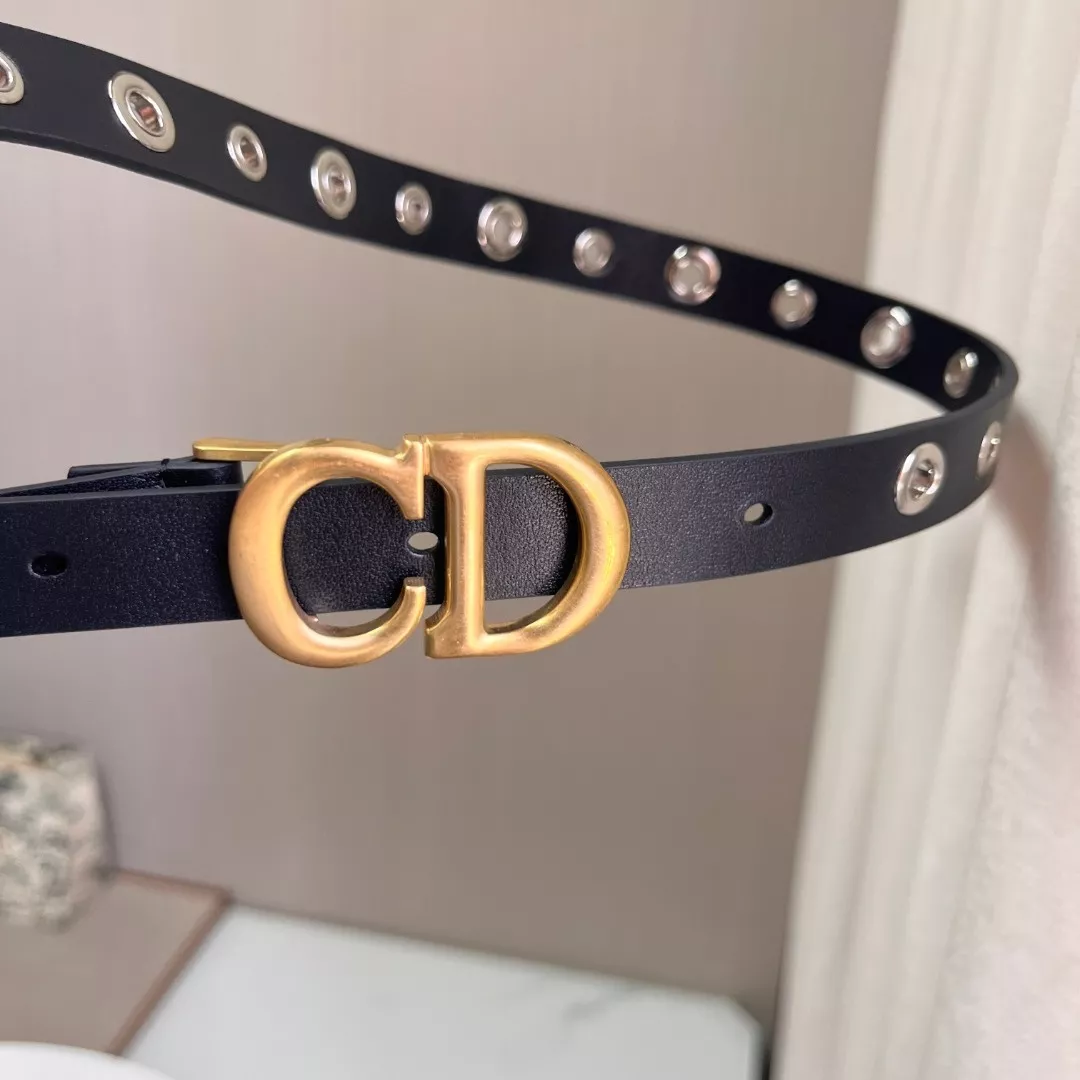 디올 30몽테뉴 CD 버클 메탈 아일렛 벨트 상세 이미지 2