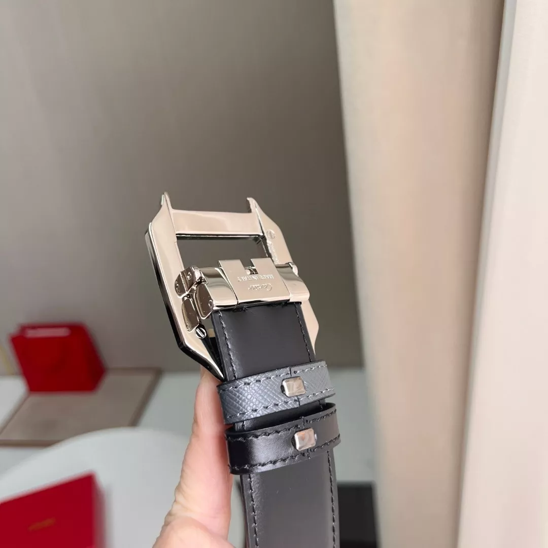 까르띠에 스퀘어 버클 35mm 가죽 벨트 상세 이미지 5