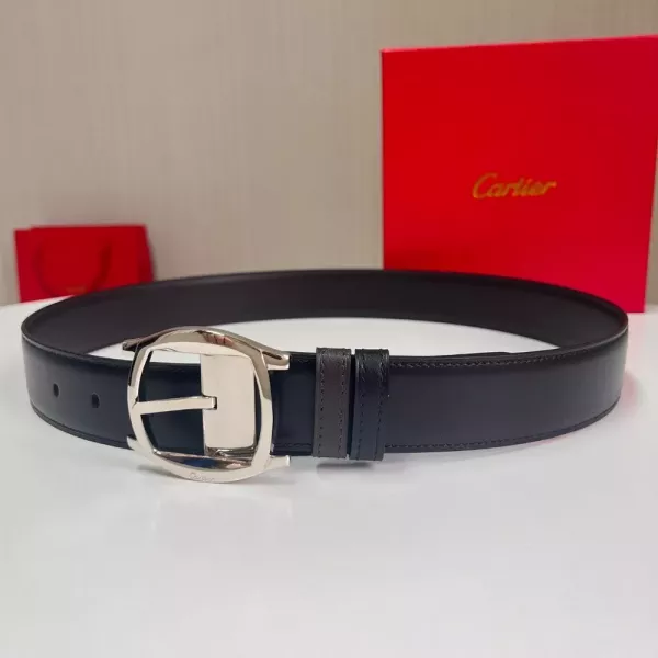 까르띠에 C버클 가죽 벨트 35mm