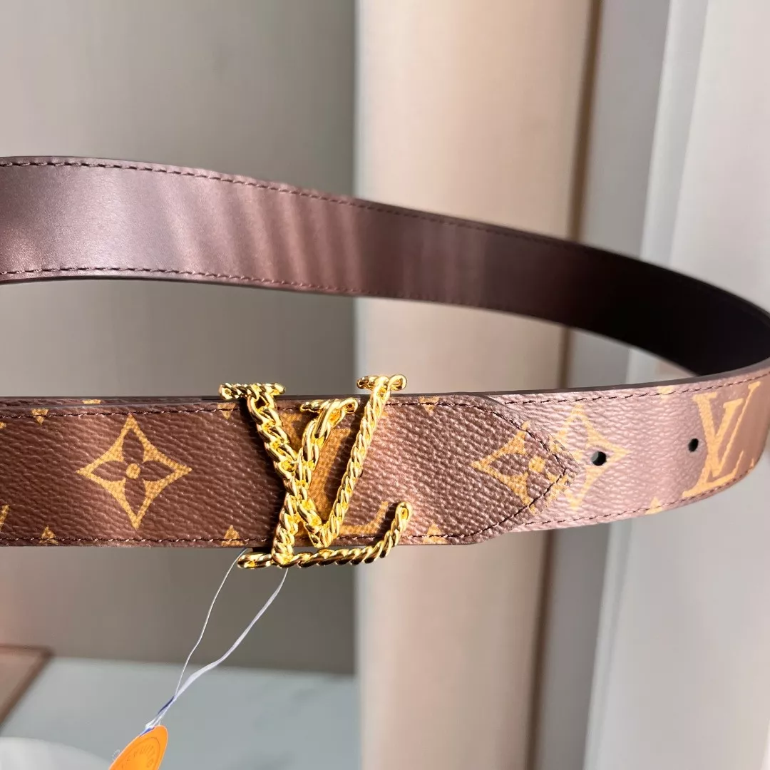 루이비통 모노그램 캔버스 리버서블 LV 트위스트 버클 벨트 상세 이미지 2