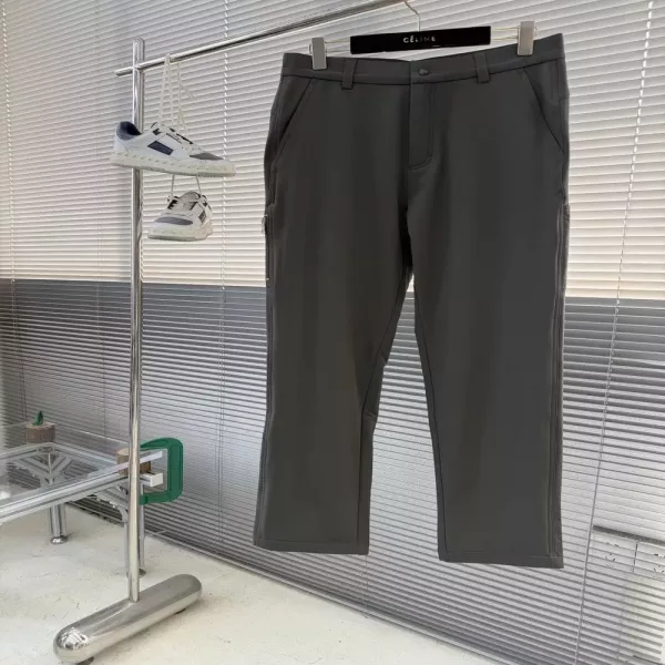 프라다 밀라노 로고 패치 포켓 기모 캐주얼 팬츠
