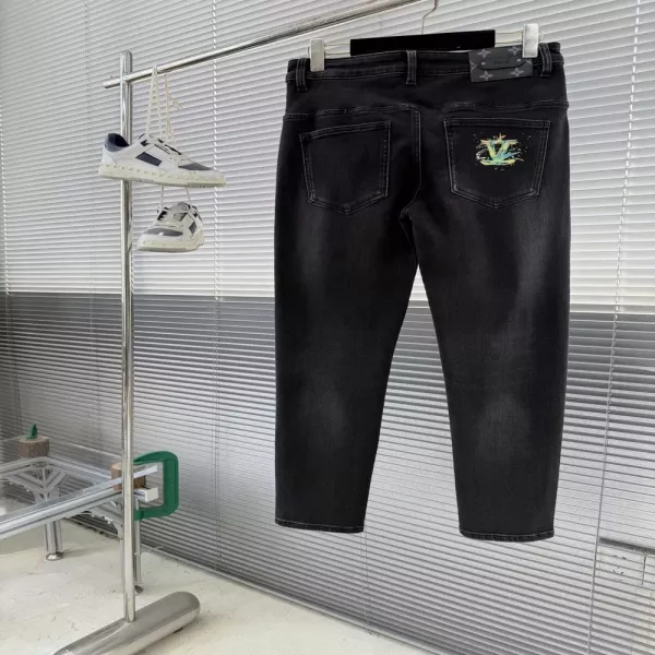 루이비통 캐주얼 스트레이트 데님 팬츠