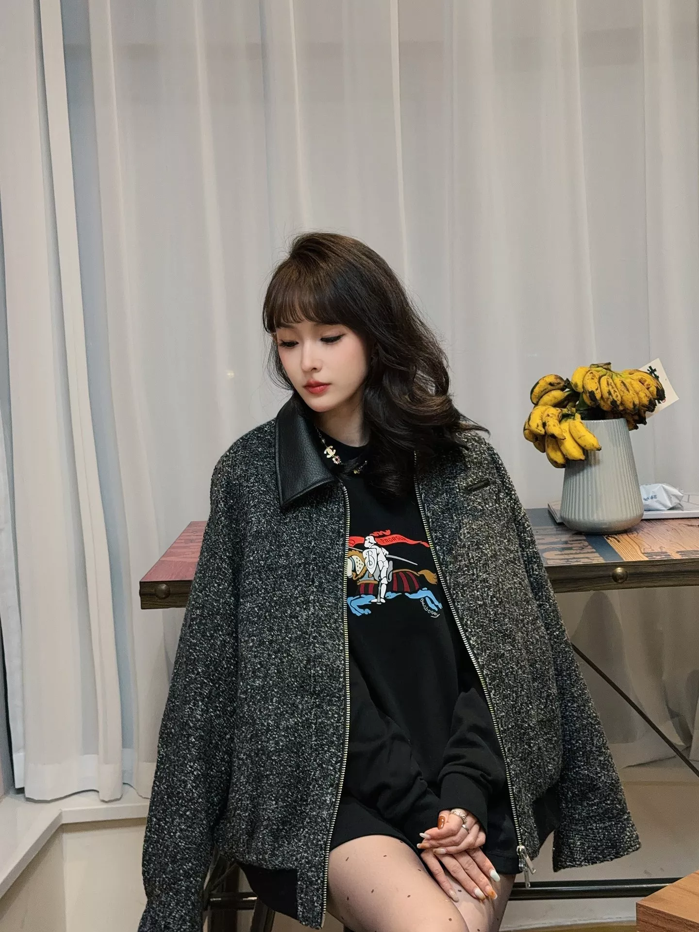 버버리 컬러 전마 그래픽 루즈핏 라운드넥 롱슬리브 상세 이미지 22