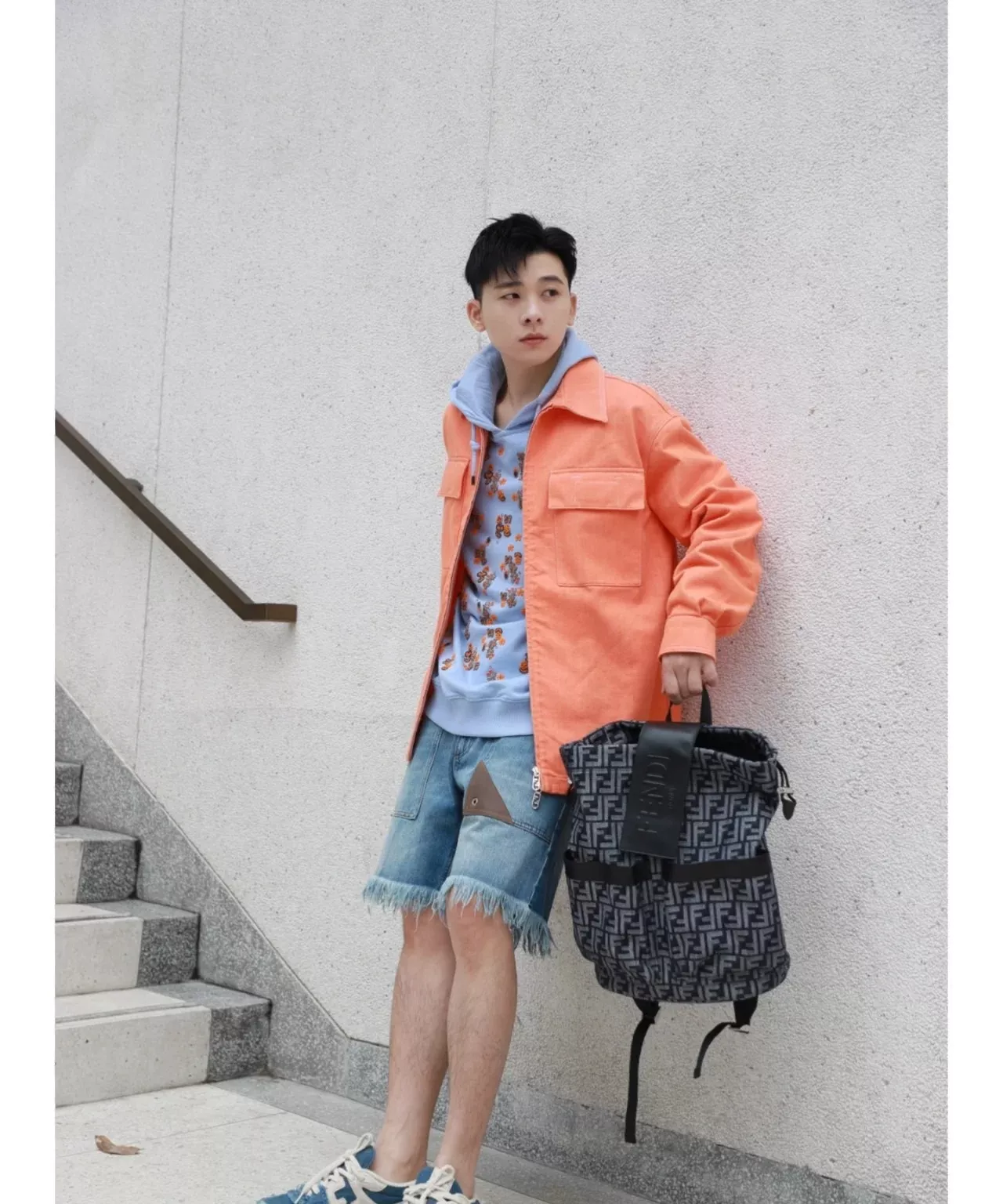 펜디 주카 FF 모노그램 드로스트링 백팩 상세 이미지 14