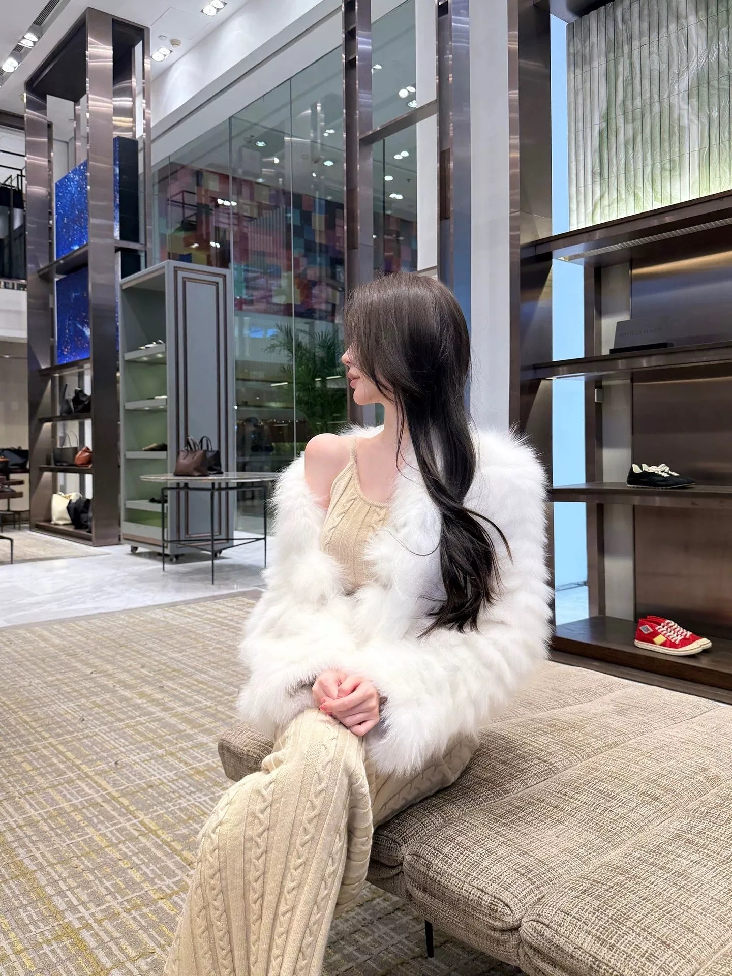펜디 폭스퍼 가로 스트라이프 니팅 재킷 상세 이미지 28