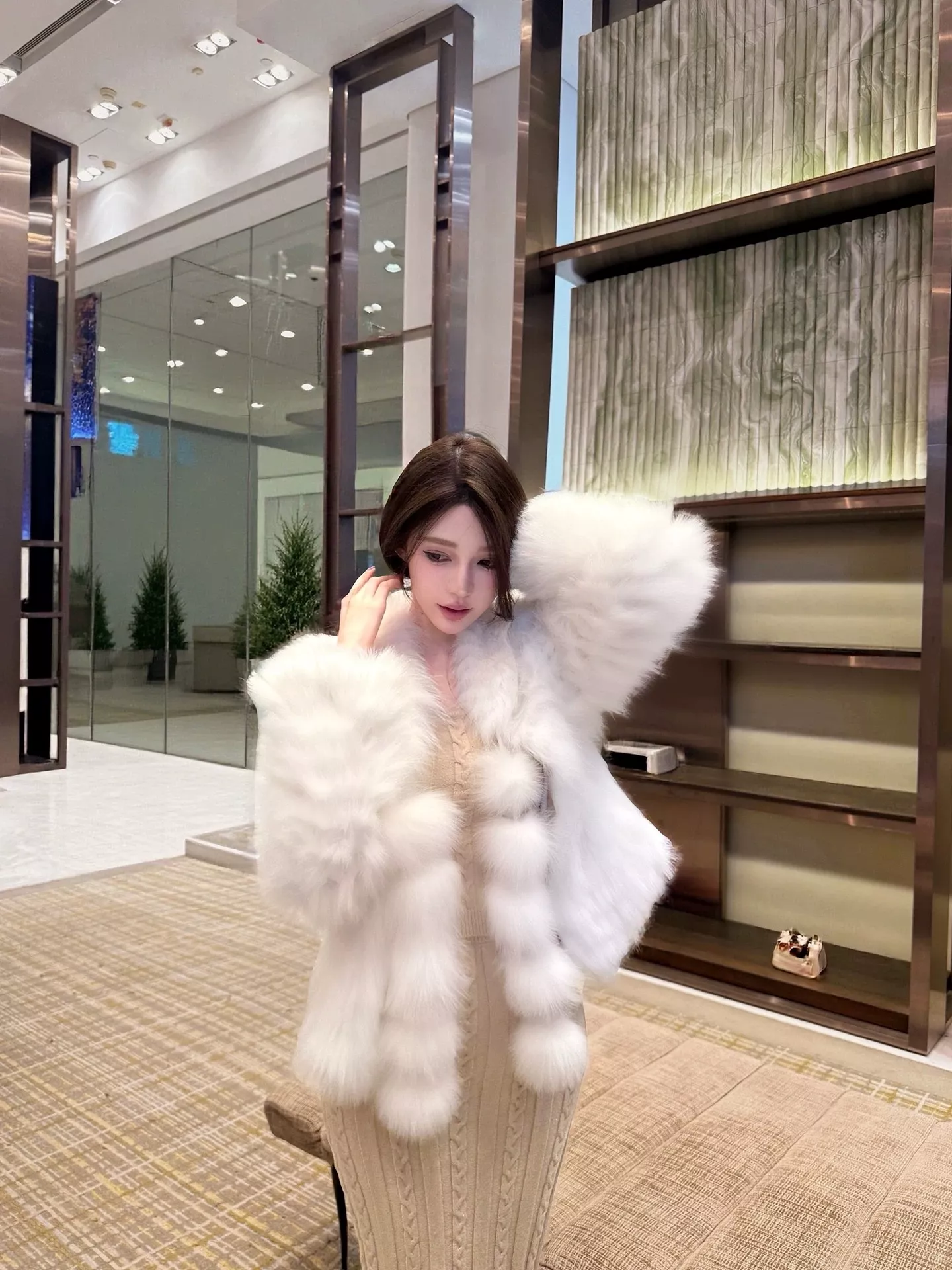 펜디 폭스퍼 가로 스트라이프 니팅 재킷 상세 이미지 27