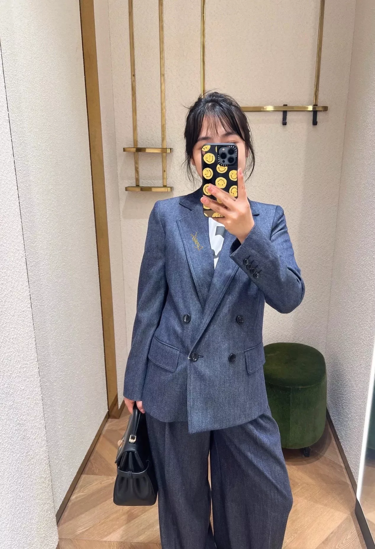 생로랑 신상 더블 브레스티드 수트 세트 상세 이미지 15