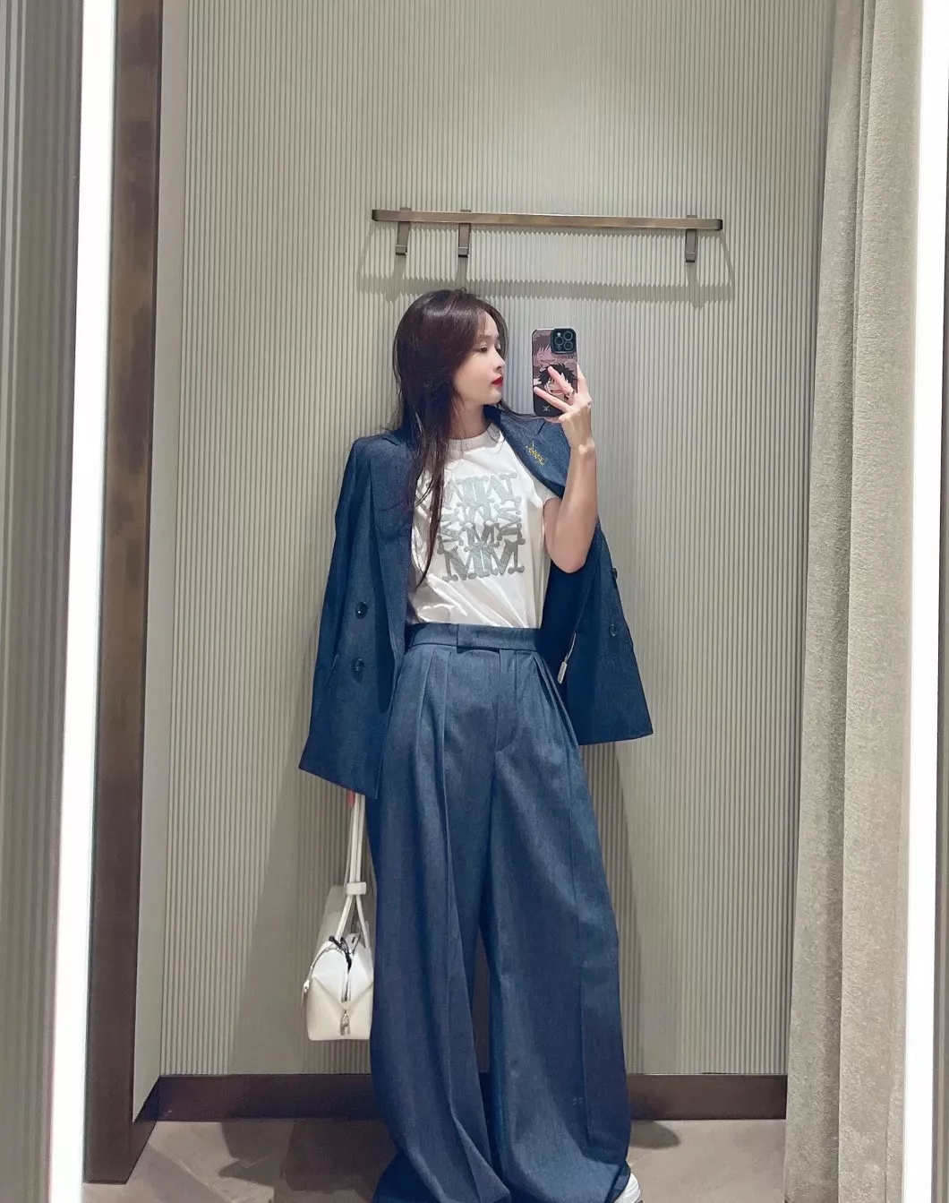 생로랑 신상 더블 브레스티드 수트 세트 상세 이미지 13