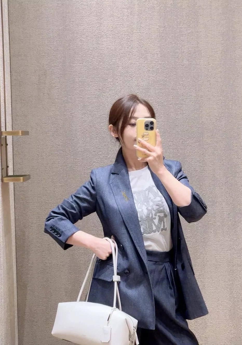 생로랑 신상 더블 브레스티드 수트 세트 상세 이미지 17