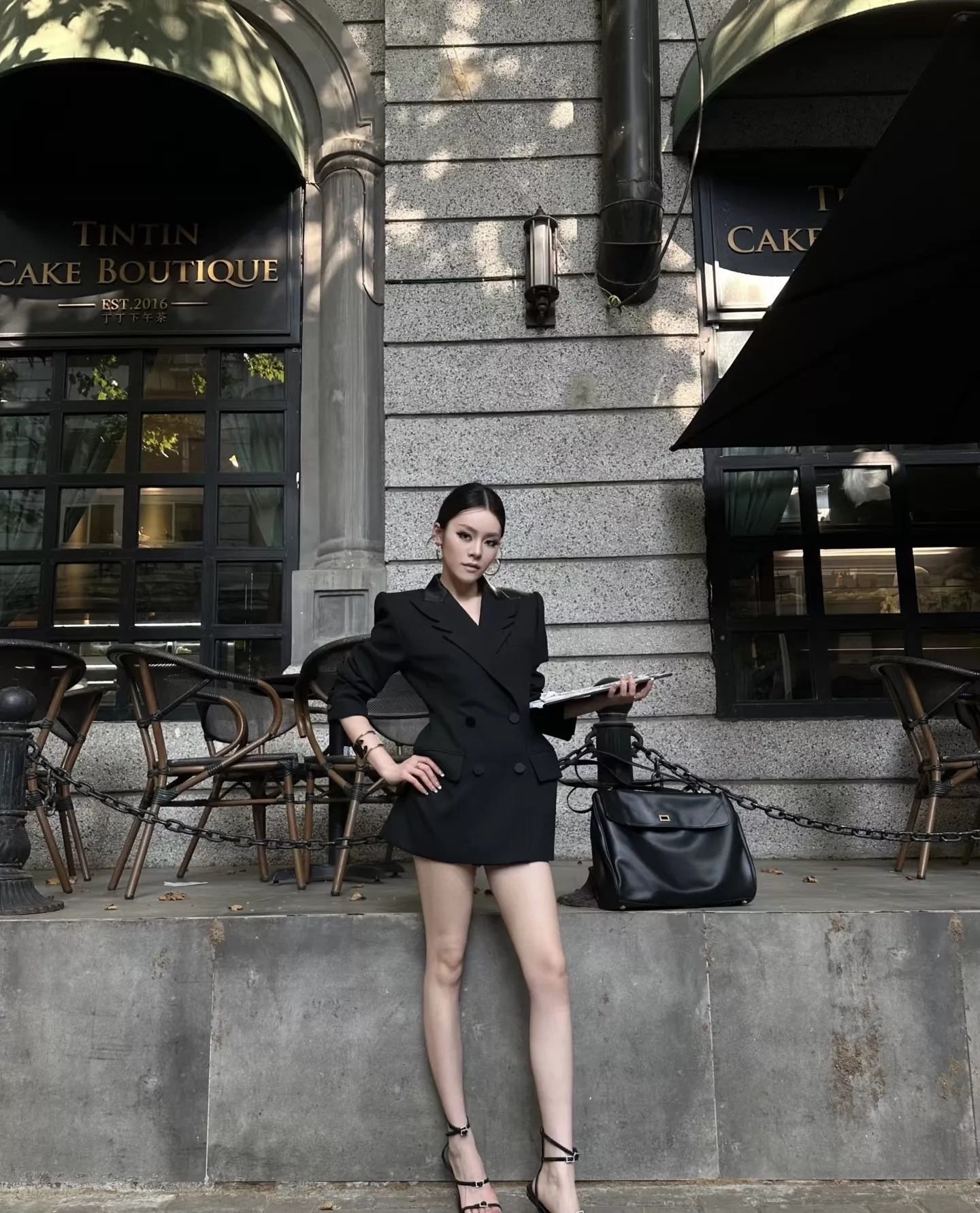 생로랑 윙칼라 더블브레스트 테일러드 재킷 상세 이미지 42