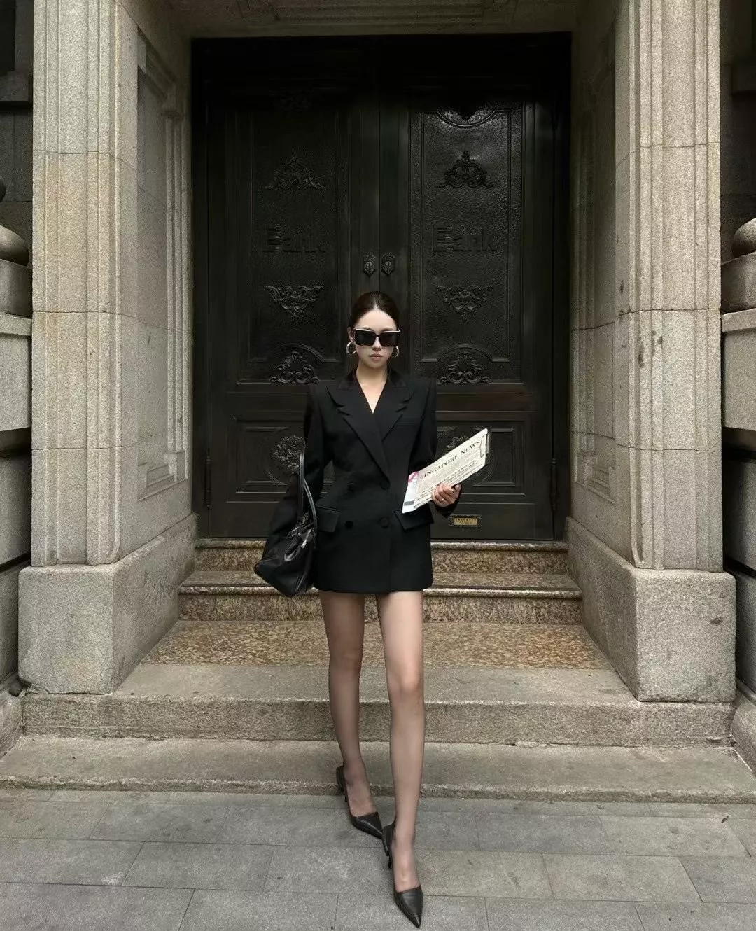 생로랑 윙칼라 더블브레스트 테일러드 재킷 상세 이미지 37
