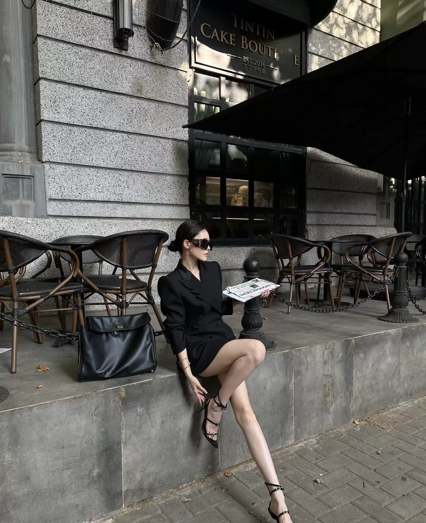 생로랑 윙칼라 더블브레스트 테일러드 재킷 상세 이미지 40