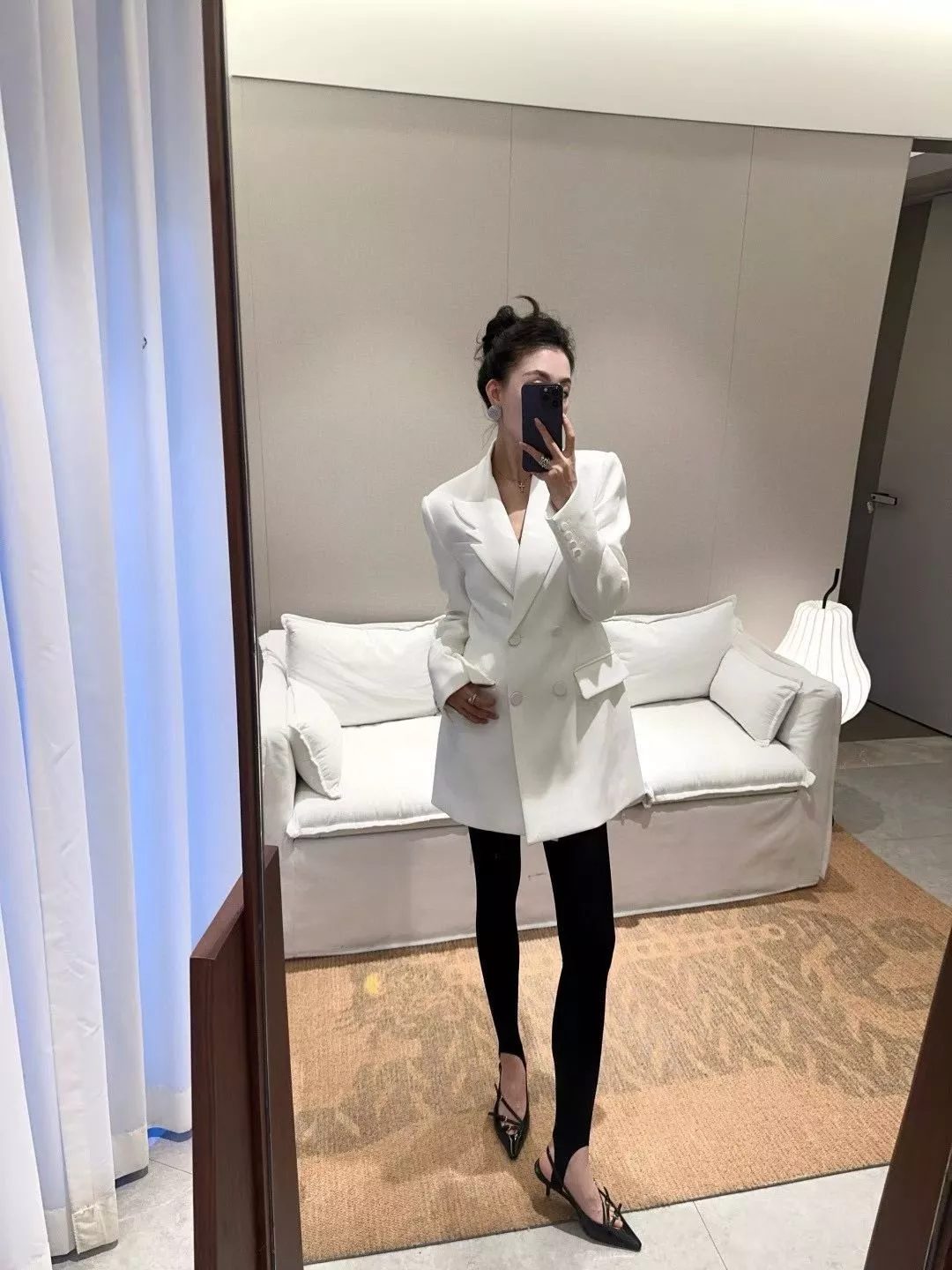 생로랑 윙칼라 더블브레스트 테일러드 재킷 상세 이미지 14