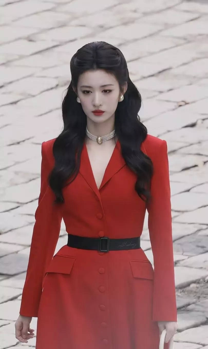 디올 트렌치 스타일 카라 버튼 롱 원피스 상세 이미지 12