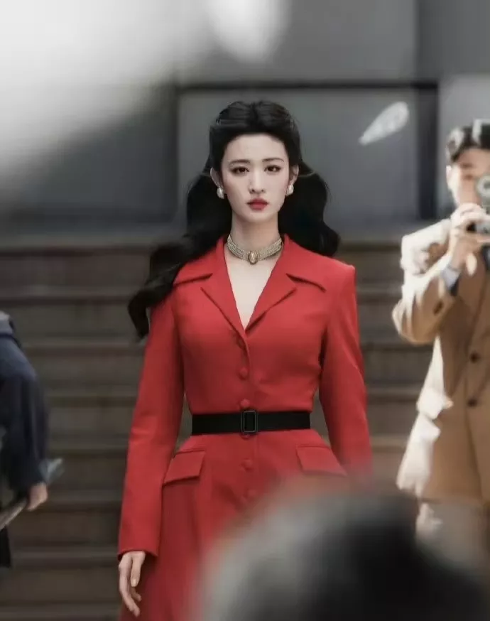 디올 트렌치 스타일 카라 버튼 롱 원피스 상세 이미지 18