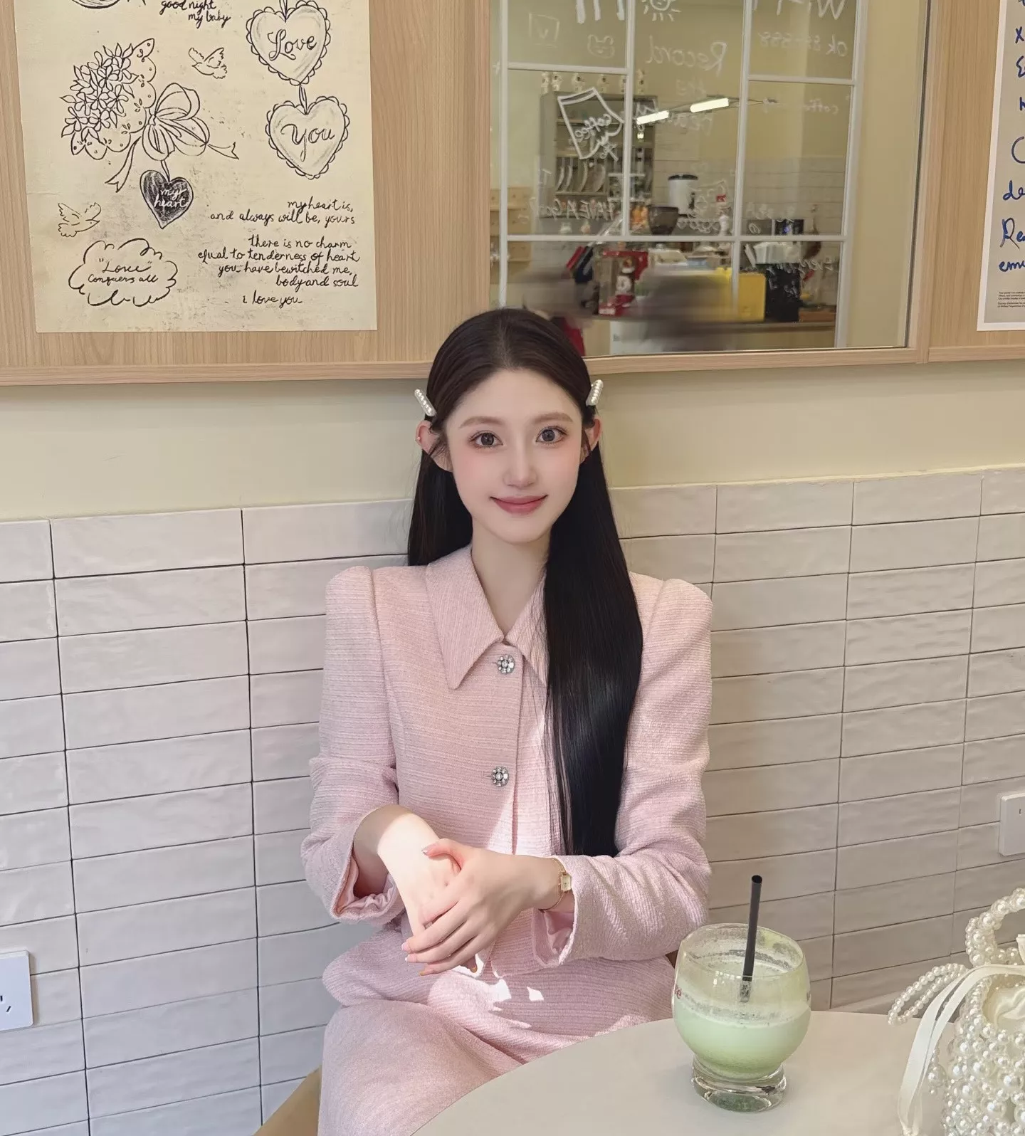 샤넬 트위드 숏 재킷 하이웨이스트 롱 스커트 세트 상세 이미지 10
