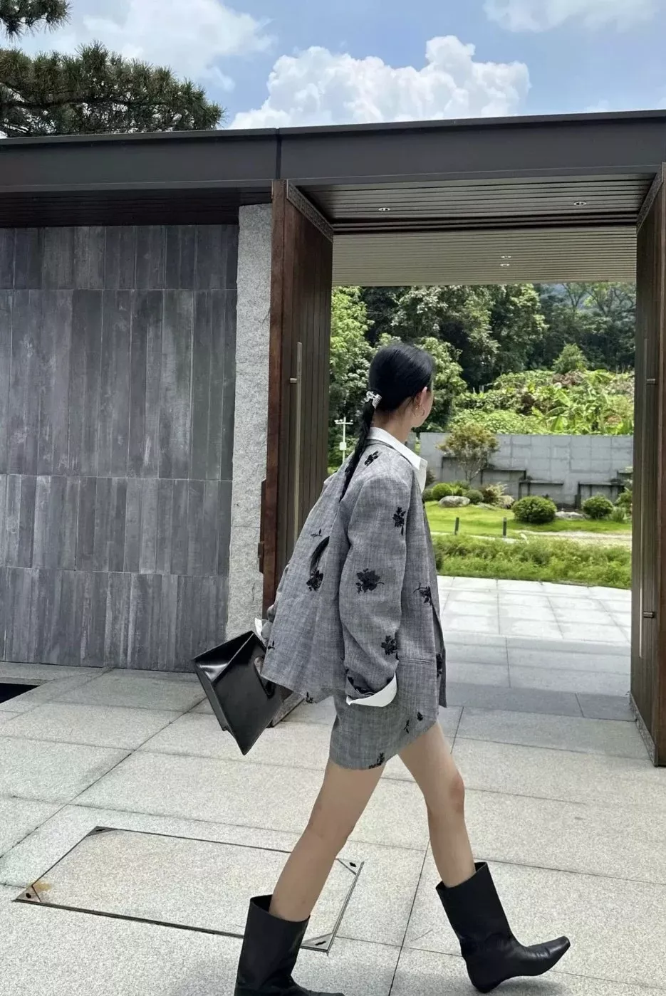 브루넬로쿠치넬리 비즈 장식 린넨 코튼 더블 브레스트 재킷 상세 이미지 13