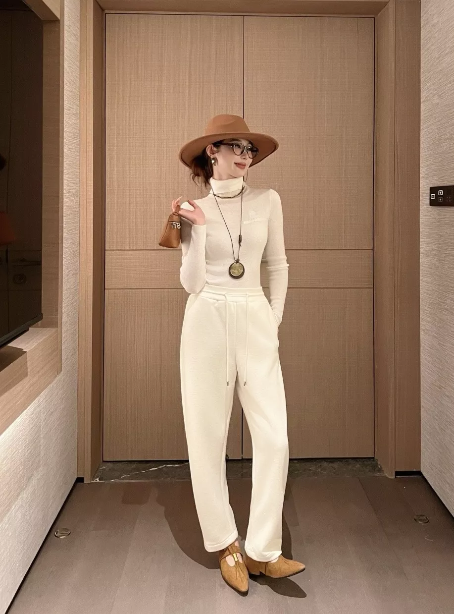 로로피아나 봄여름 드로스트링 스트레이트 팬츠 상세 이미지 15