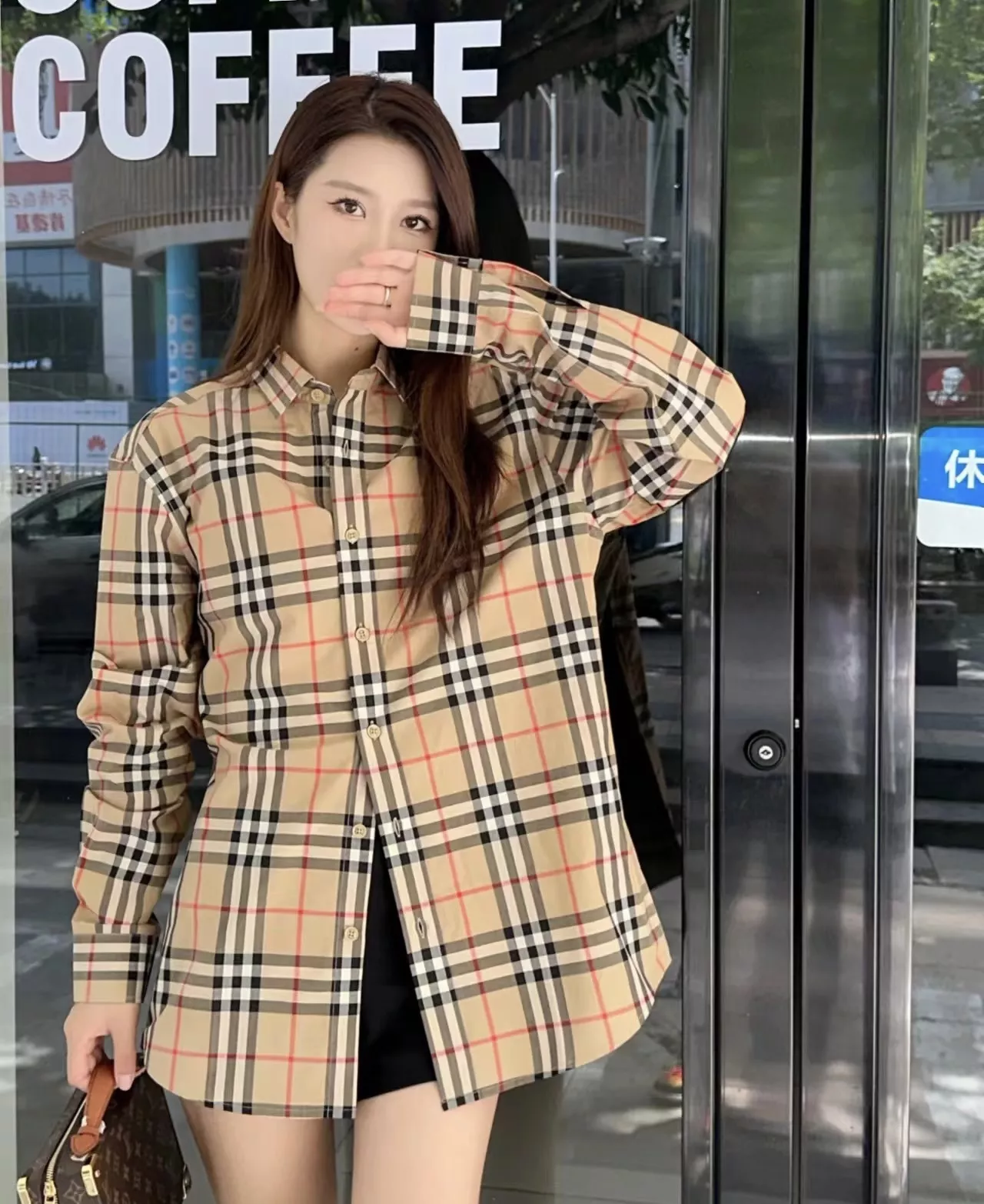 버버리 클래식 체크 코튼 셔츠 상세 이미지 10