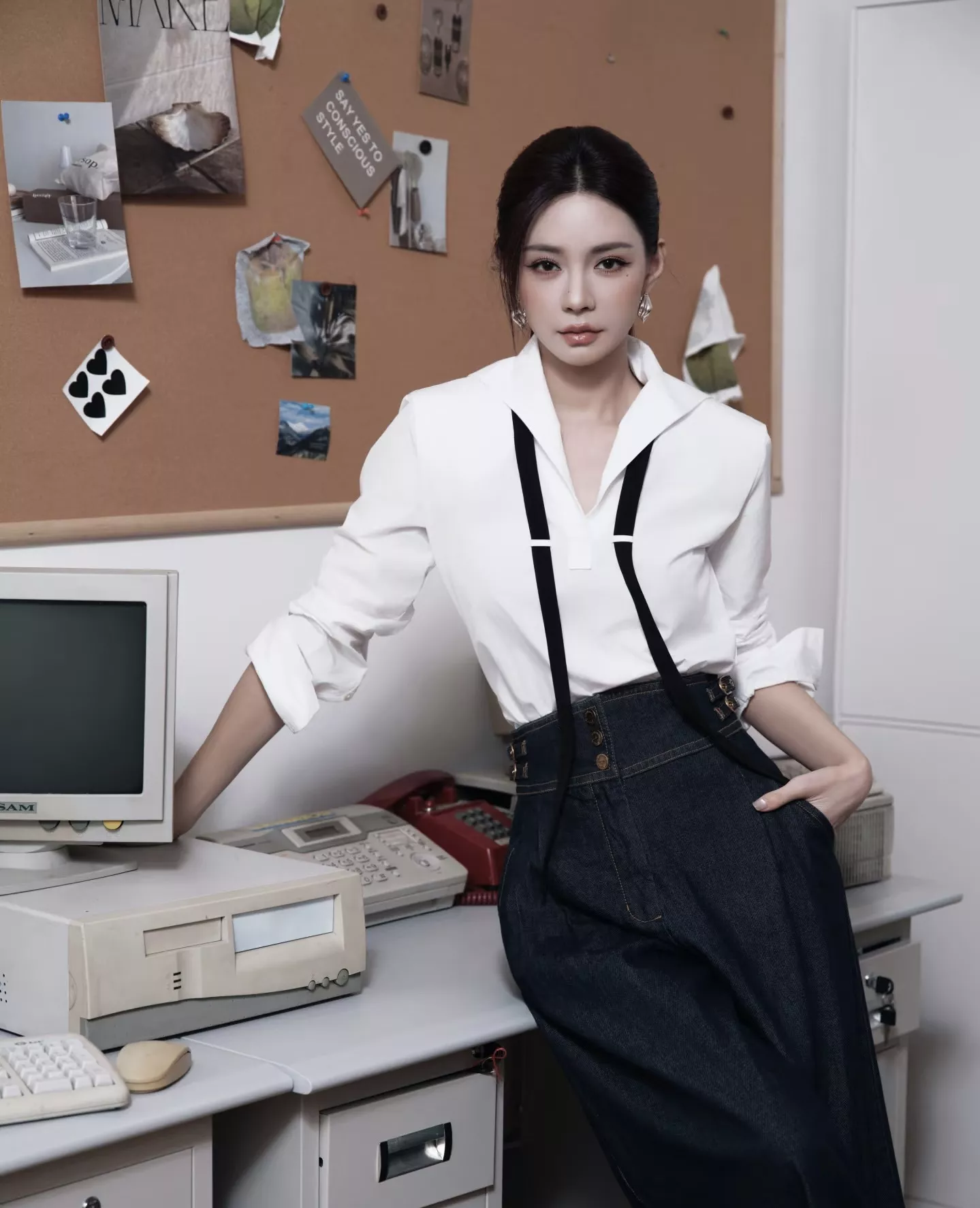 포츠 1961 코튼 포플린 세일러카라 셔츠 상세 이미지 16