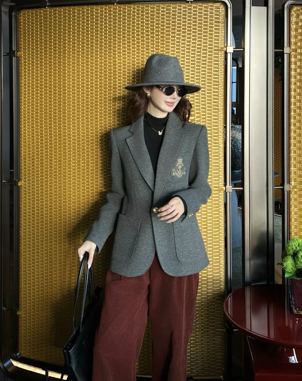 랄프로렌 퍼플 라벨 아카데미 자수 패치 테일러드 블레이저 상세 이미지 12