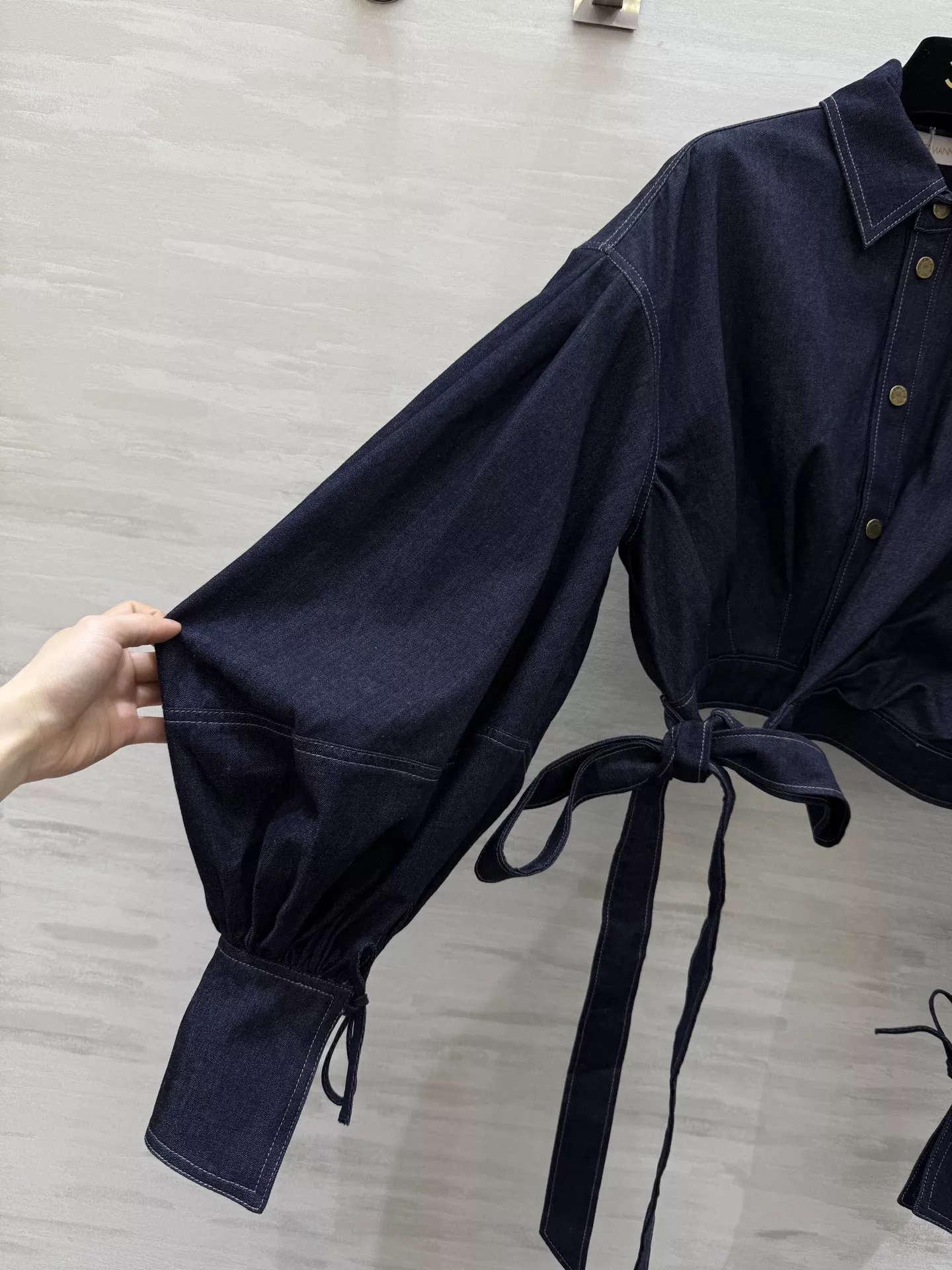 짐머만 레벨리온 랩 디자인 데님 셔츠 상세 이미지 2