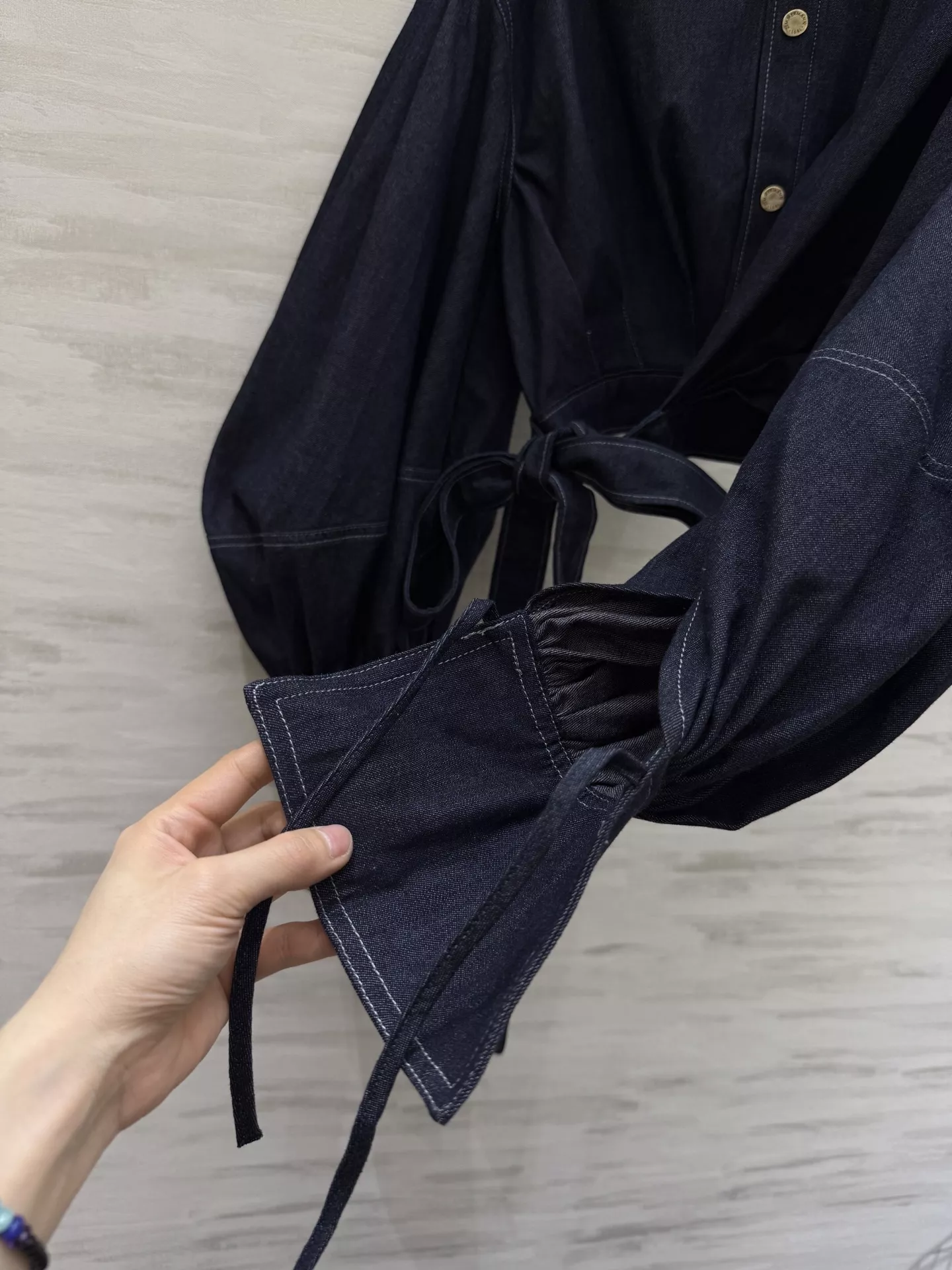 짐머만 레벨리온 랩 디자인 데님 셔츠 상세 이미지 3