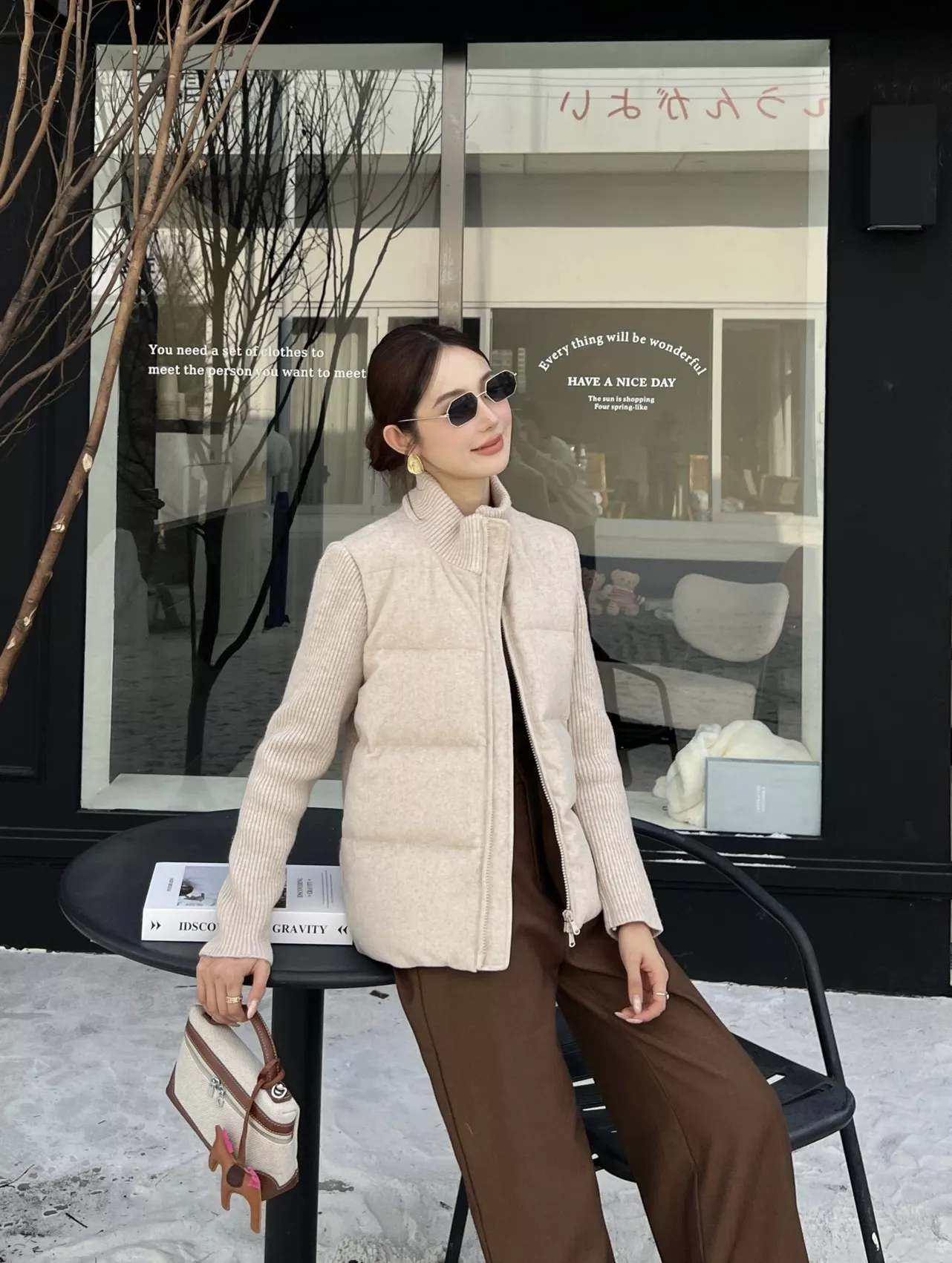 브루넬로쿠치넬리 울 소재 구스다운 패딩 집업 재킷 상세 이미지 12