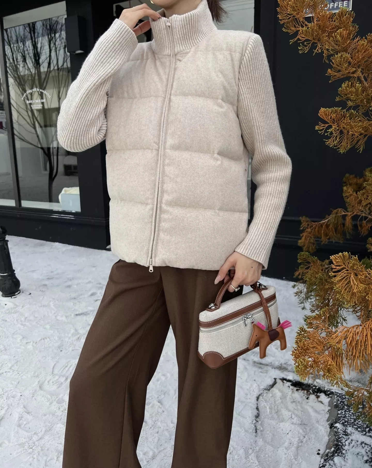 브루넬로쿠치넬리 울 소재 구스다운 패딩 집업 재킷 상세 이미지 13