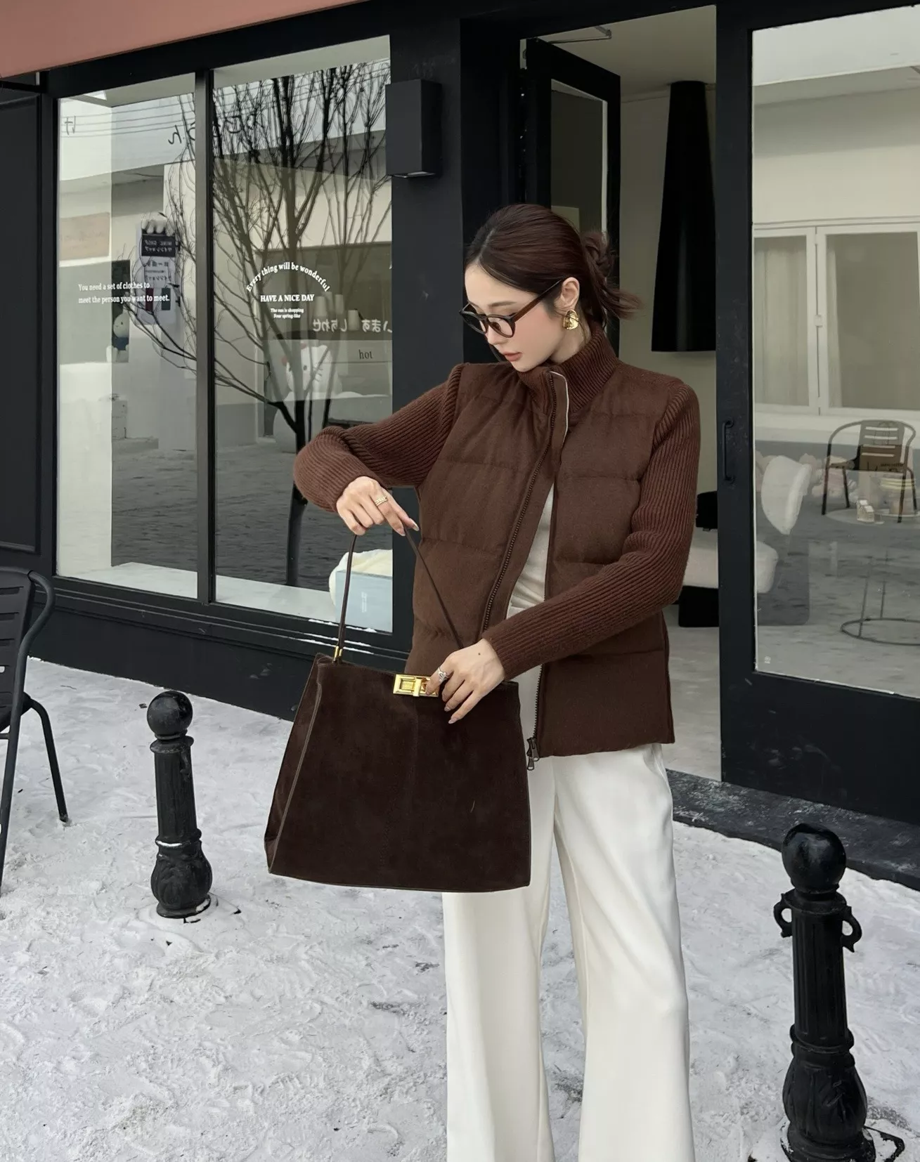 브루넬로쿠치넬리 울 소재 구스다운 패딩 집업 재킷 상세 이미지 33