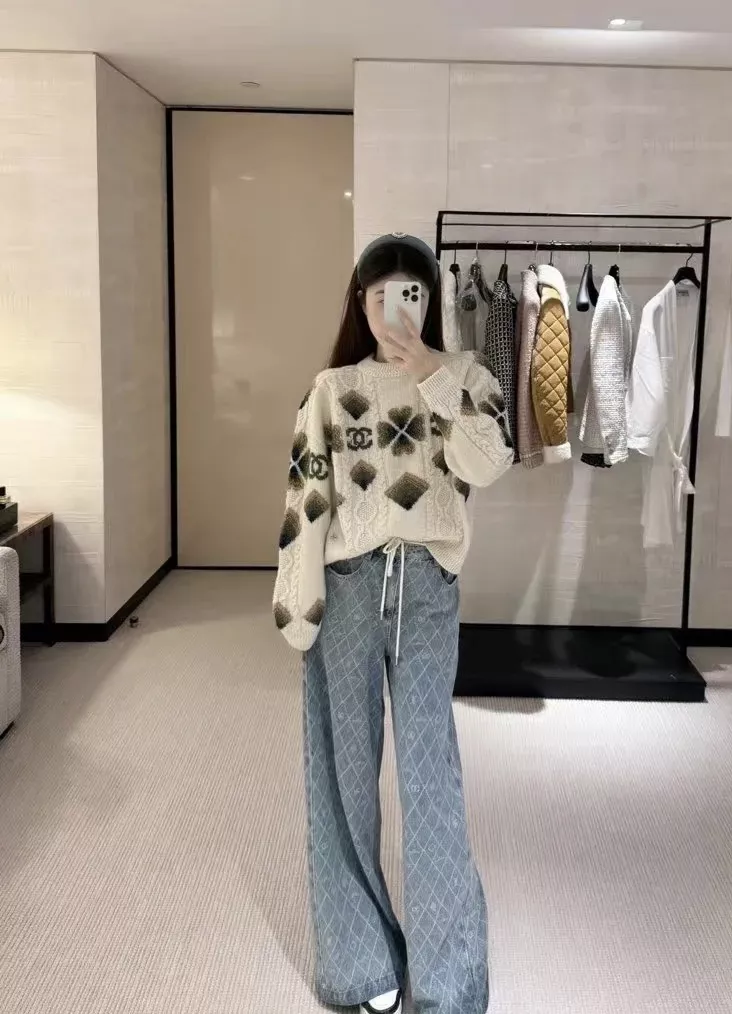 샤넬 스키 컬렉션 케이블 패턴 풀오버 니트 상세 이미지 19
