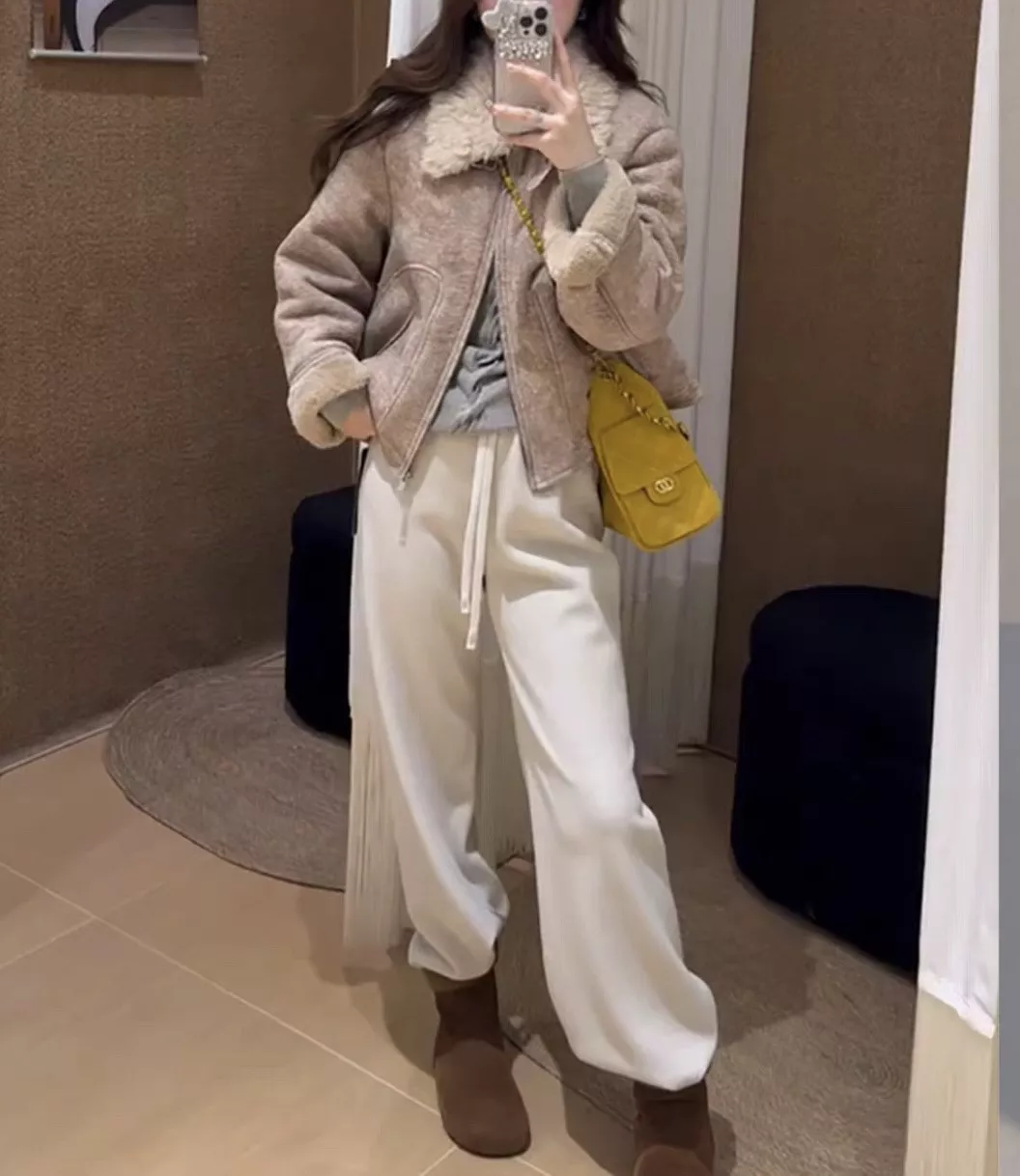 브루넬로쿠치넬리 양모 카라 스웨이드 무스탕 재킷 상세 이미지 19
