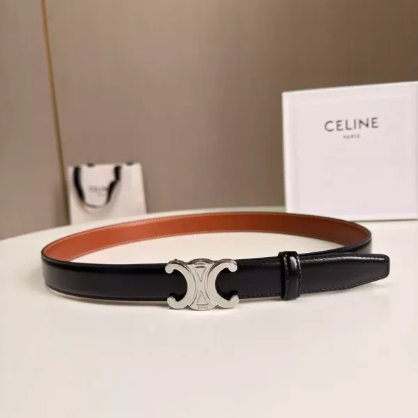 셀린느 트리옴프 버클 소가죽 벨트 2.5cm