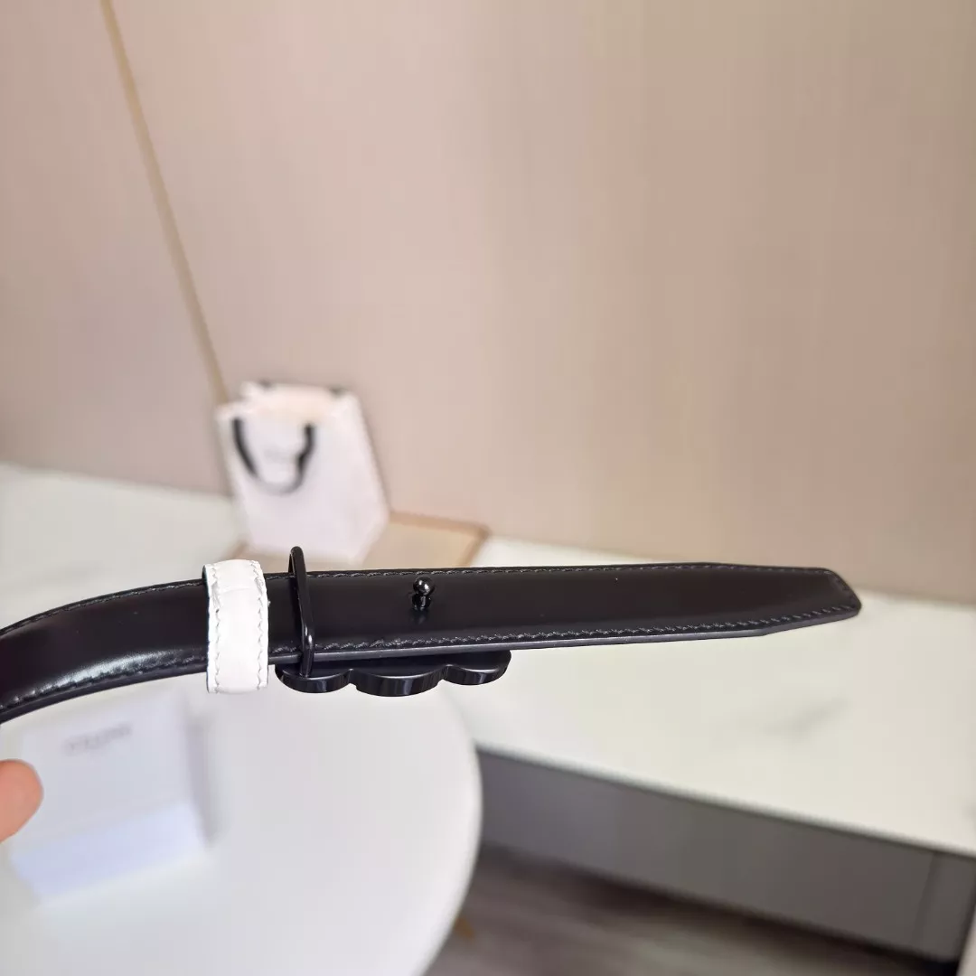 셀린느 트리옴프 로고 가죽 벨트 2.5cm 상세 이미지 5