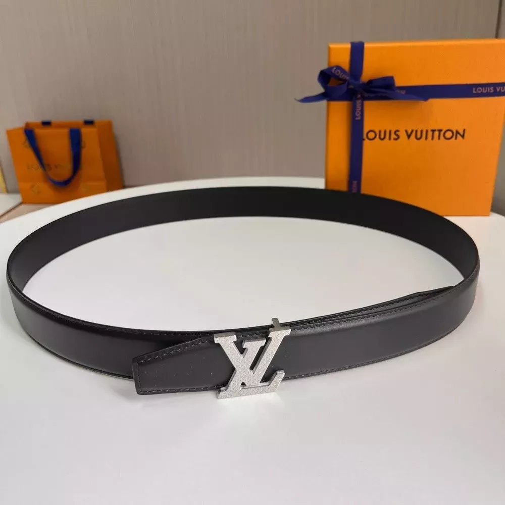 루이비통 LV 로고 가죽 벨트