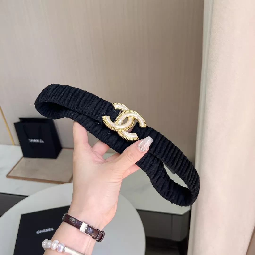 샤넬 CC 펄 로고 밴딩 벨트 상세 이미지 3